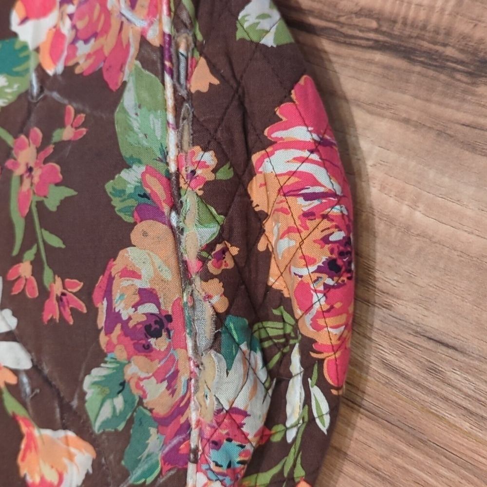 Vera Bradley Floral backpack. Pink and brown floral backpack. - Picture 6 of 11